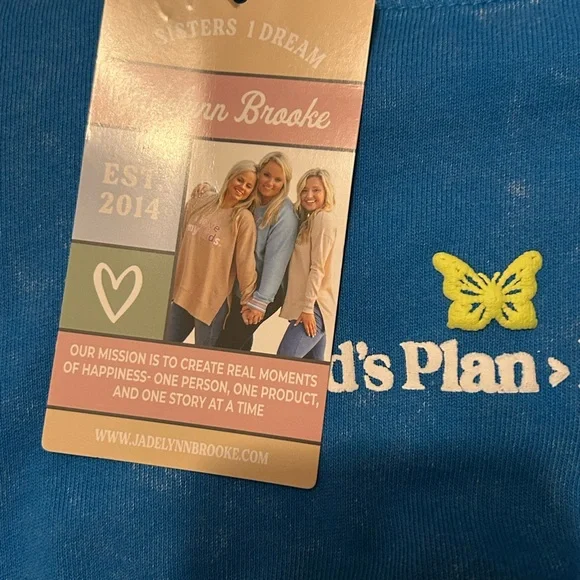 JADELYNN BROOKE FAITH OVER FEAR
MINERAL‎ WASH LONG SLEEVE T size large - Picture 4 of 8